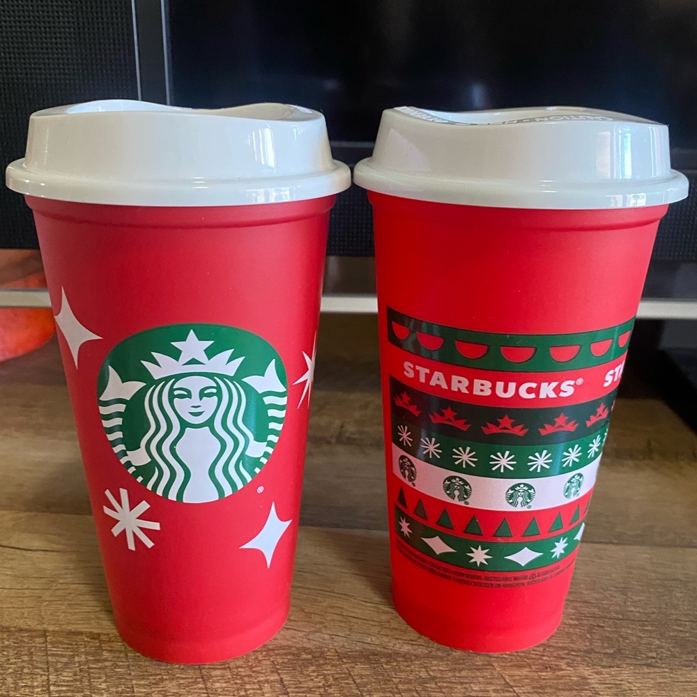 Starbucks Reusable Christmas Cups (2)